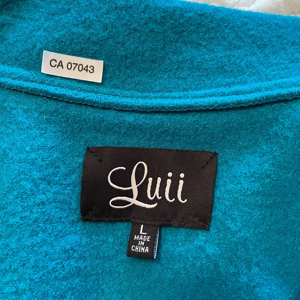 Turquoise Sweater/Coat - Picture 4 of 5